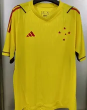 2025 Cruzeiro Limited Edition Goalkeeper Yellow Soccer Jersey
