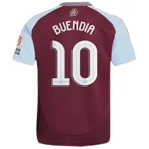 BUENDIA #10 Aston Villa Home Fans Soccer Jersey 2024/25 (UCL Font)