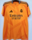 BELLINGHAM #5 RM 1:1 Quality Away Orange Fans Jersey 2024/25 （Cartoon UCL Font) 卡通字体★★