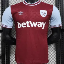 2024/25 West Ham Home Player Version Soccer Jersey