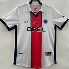 1998/99 PSG Away White Retro Soccer Jersey