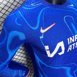 2024/25 CFC Home Blue Player Version Long Sleeve Jersey 带胸前广告