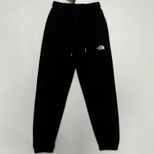 2025 TNF Black Pure Cotton Sports Trousers Zipper style