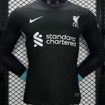 2024/25 LFC Away Black Player Version Long Sleeve Soccer Jersey