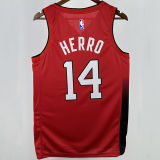 2025 Miami Heat HERRO #14 Red City Edition NBA Jerseys 热压