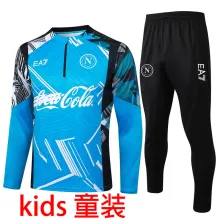 2025 Napoli Blue Kids Sweater Tracksuit 喷墨
