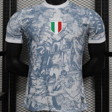 2025 Italy Grey Special Edition Player Version Soccer Jersey