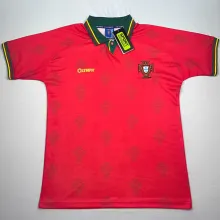 1995/96 Portugal Home Red Retro Soccer Jersey