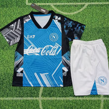 2024/25 Napoli Blue Training Kids Soccer Jersey