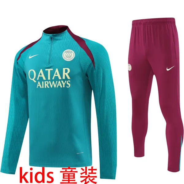 2025 PSG Kids Green Sweater Tracksuit