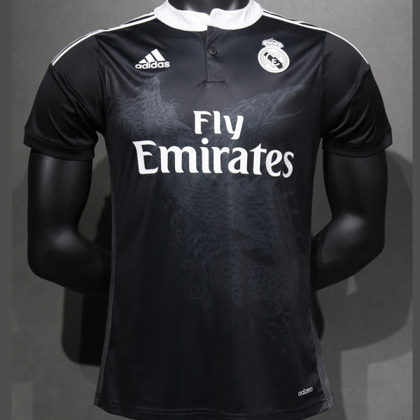 2014/15 RM Black Dragon Retro Player Version Soccer Jersey 球员版