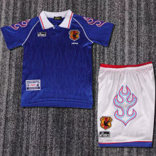 1998 Japan Home Retro Kids Soccer Jersey