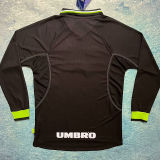 1998/99 M Utd Away Black UCL Version Long Sleeve Retro Jersey