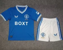 2024/25 Glasgow Rangers 125th Anniversary Edition Blue Kids Soccer Jersey