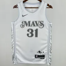 2025 Mavericks THOMPSON #31 White NBA Jerseys
