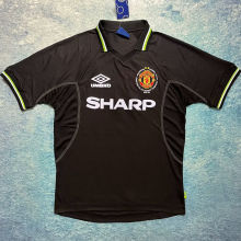 1998/99 M Utd Away Black UCL Version Retro Jersey