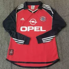 2000/01 BFC Home Red Retro Long Sleeve Soccer Jersey