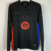 2024/25 BA Away Black Long Sleeve Fans Soccer Jersey 胸前大广告