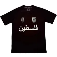 2025 Palestine Black Fans Soccer Jersey 白阿拉伯文