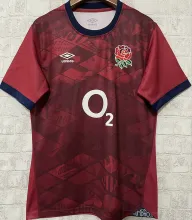 2025 England Away Red Rugby Shirt 英格兰