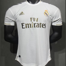 2019/20 RM Home White Retro Player Version Soccer Jersey 球员版