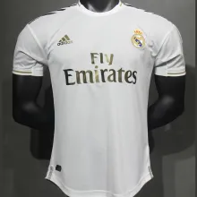 2019/20 RM Home White Retro Player Version Soccer Jersey 球员版