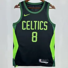 2025 Celtics PORAIGIS #8 Black City Edition NBA Jerseys