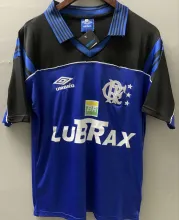 1999 Flamengo GK Blue Retro Soccer Jersey