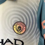 2024/25 Man City 4Th Kids Soccer Jersey