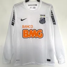 2012/13 Santos White Retro Long Sleeve Soccer Jersey
