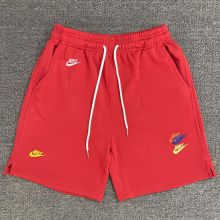 2025 NK Red Embroidered Multicolor Logo Casual Short Pants CN02大红