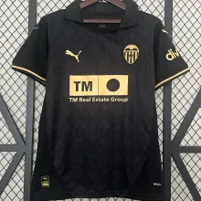 2024/25 Valencia Away Black Fans Soccer Jersey