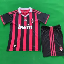 2009/10 AC Milan Home Retro Kids Soccer Jersey