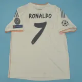 2013/14 RM White Home Retro Player Version Soccer Jersey 球员版