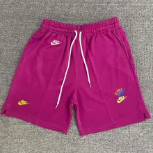 2025 NK Purple Embroidered Multicolor Logo Casual Short Pants CN02紫