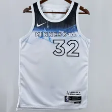 2025 Timberwolves TOWNS #32 White City Edition NBA Jersey