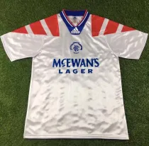 1992/94 Rangers Away White Retro Soccer Jersey