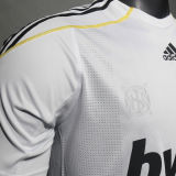2009/10 RM White Home Retro Player Version Soccer Jersey 球员版