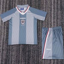 1996 England Away Kids Retro Soccer Jersey