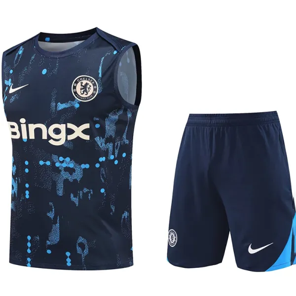 2025 CFC Sapphire Blue Vest Training Jersey(A Set)