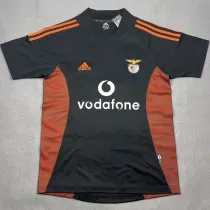 2002/03 Benfica Away Black Retro Soccer Jersey