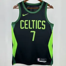 2025 Celtics BROWN #7 Black City Edition NBA Jerseys