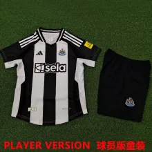 2024/25 Newcastle Home Player Version Soccer Jersey 球员版童装