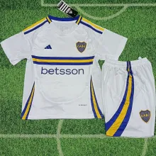 2024/25 Boca Away White Kids Soccer Jersey