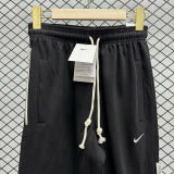 2024/25 Nk~ Black Pure Cotton Sports Trousers Zipper style