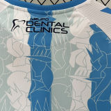2024/25 Malaga Home White Fans Soccer Jersey（Have La Liga patch）带西甲章