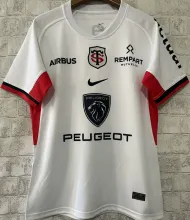 20224/25 Stade Toulousain Away White Rugby Shirt 图卢斯
