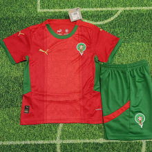 2025 Morocco Home Red Kids Jersey