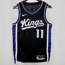 2024/25 Kings SABONIS #11 Black NBA Jerseys 热压