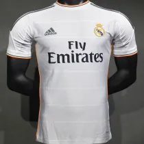 2013/14 RM White Home Retro Player Version Soccer Jersey 球员版